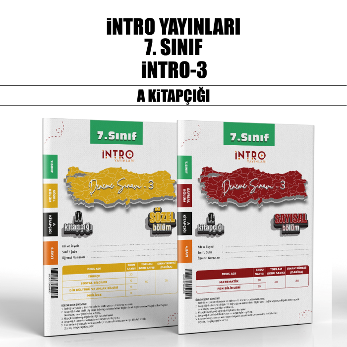 İNTRO 07.SINIF SÜREÇ DEĞ.(SDS) SAY/SÖZ 3-A - 25-26